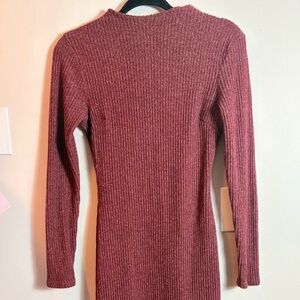 Super Soft Burgundy Sweater Dress